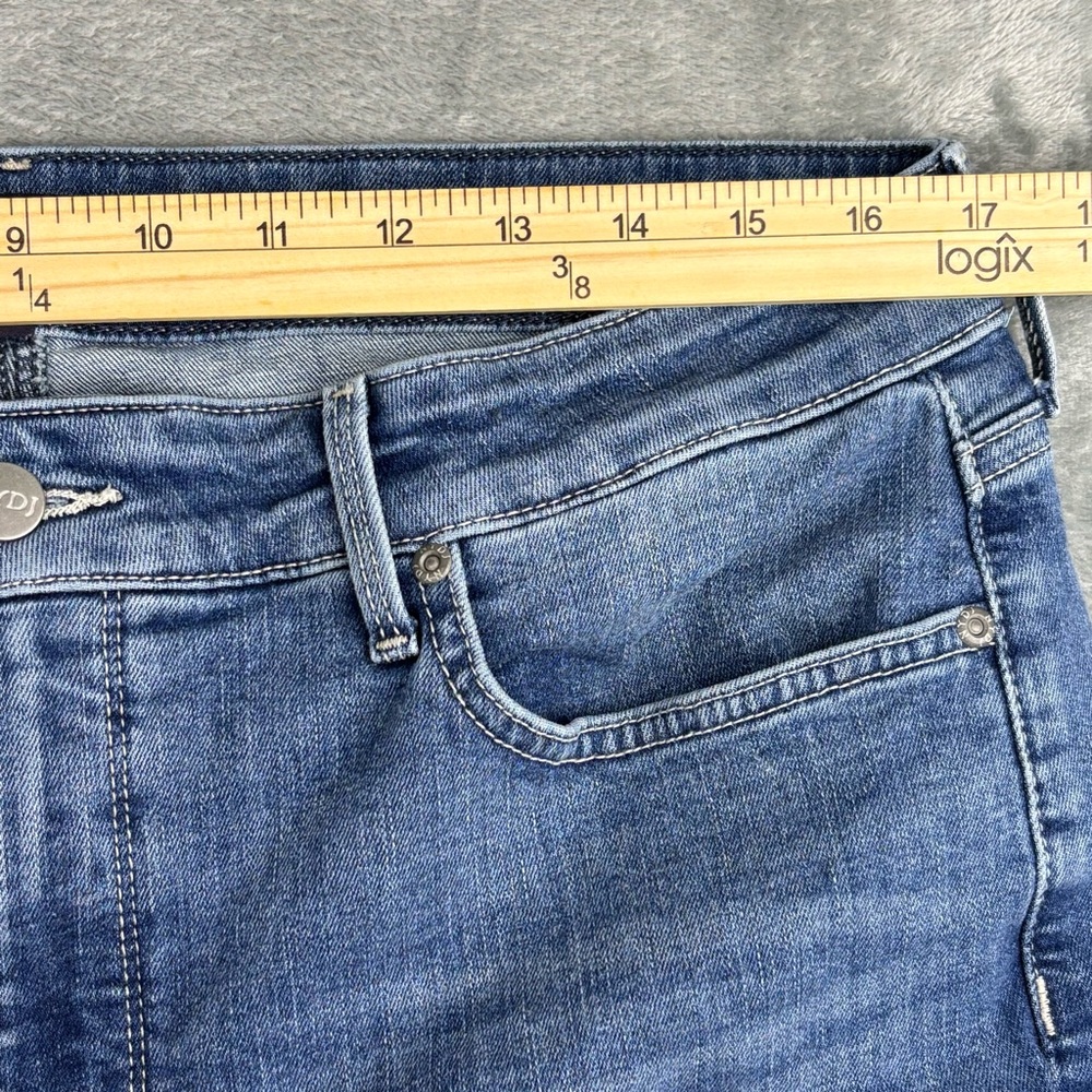 NYDJ Jeans Womens 14 Blue Marilyn Straight Lift Tuck Denim Stretch Medium Wash - Picture 11 of 14